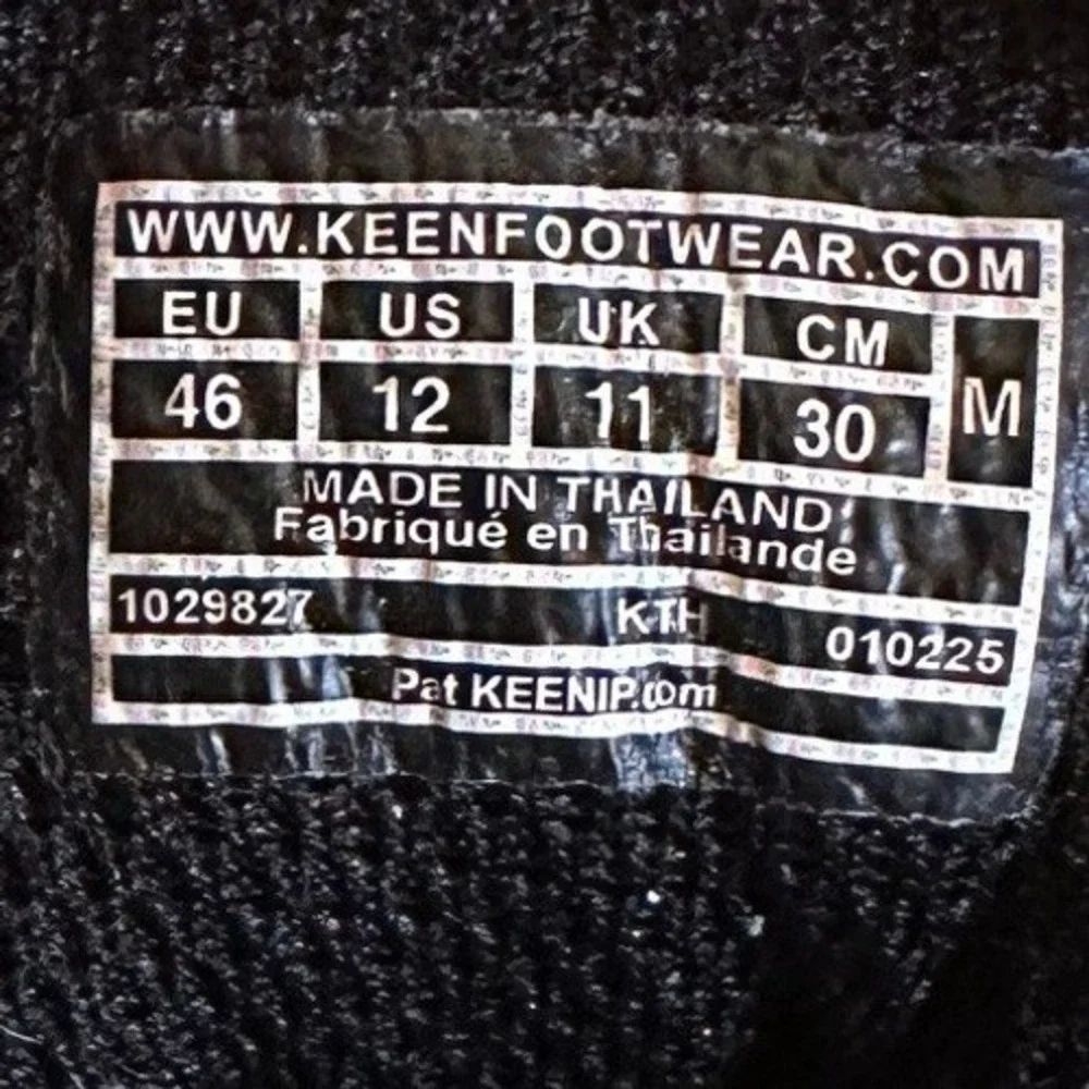 Keen Black Targhee III Waterproof Hiking Shoes Men's 12 - Picture 5 of 6